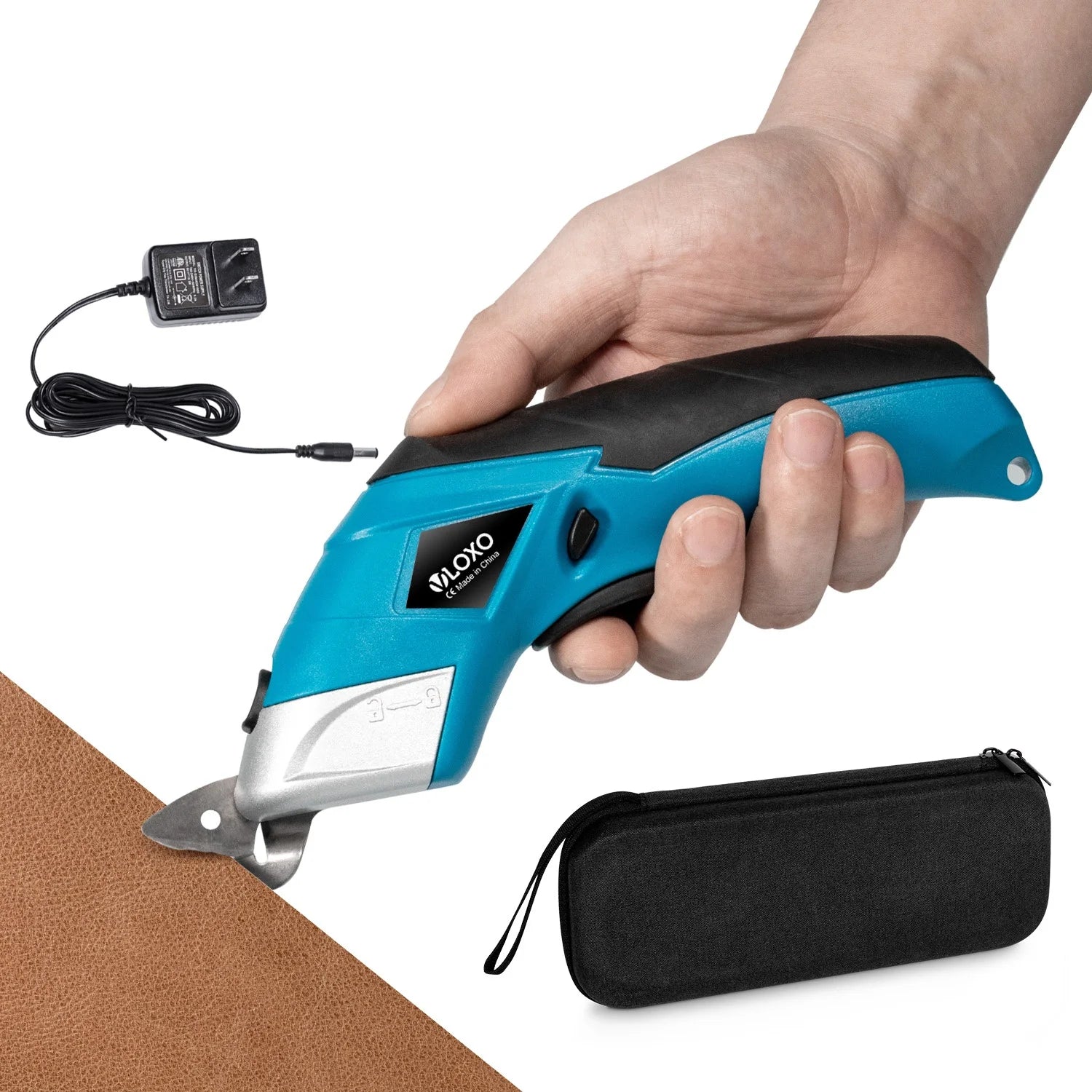VLOXO Cordless Battery Electric Scissors for Fabric Cutting Rug Carving