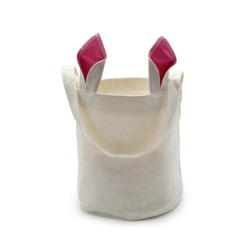 RubySub New Easter Bunny Basket Colorful Gife Bag Treat Bag Kids Sublimation Easter Baskets