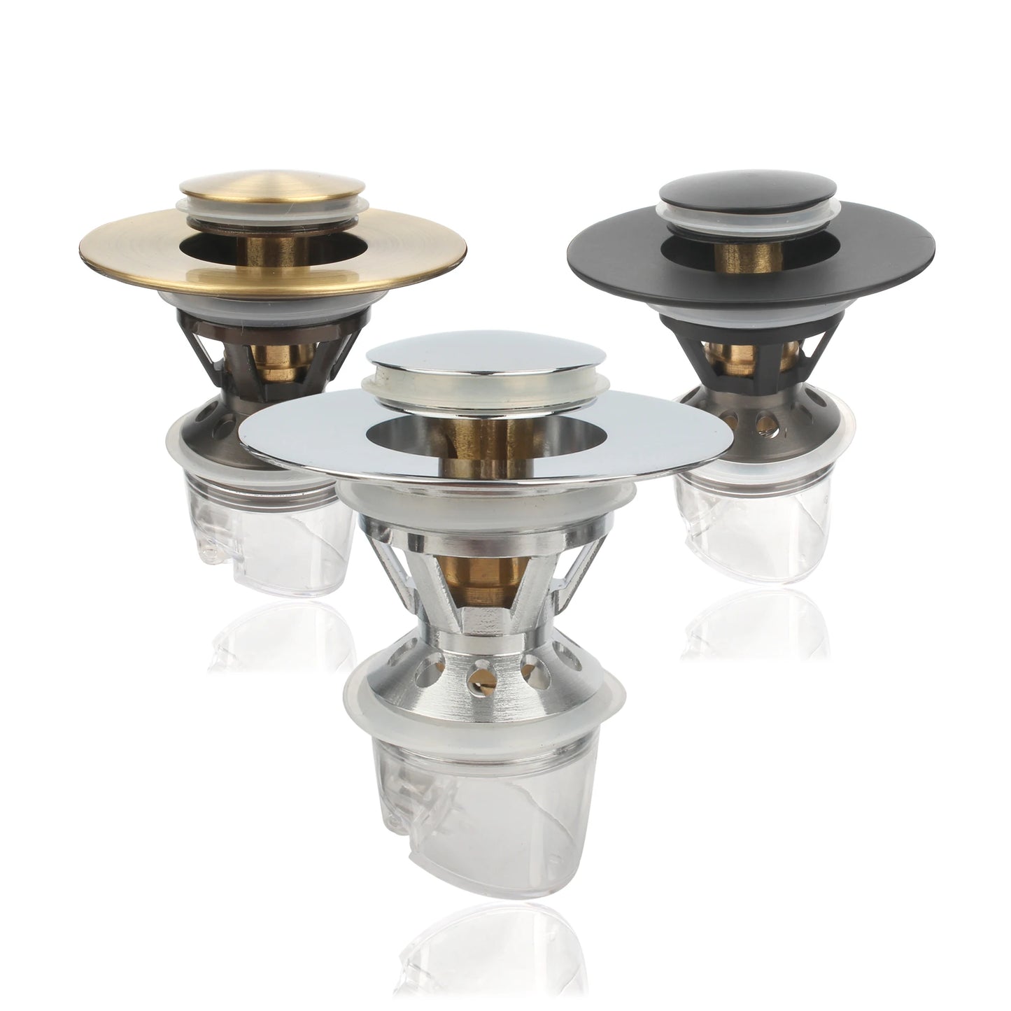 Modern Design Basin Pop up Bathroom Drain Stopper with Hair Catcher Anti Logging Strainer 60 Water Strainer Hotel 3 Years 63m