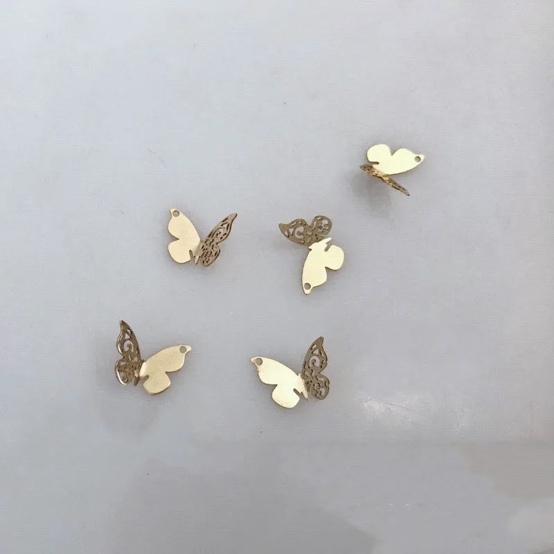 Wholesale 14K Gold Filled butterfly Charms for Diy Jewelry Making