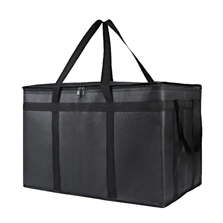 Large Reusable Foldable Insulated Food Delivery Bags Insulated Bags to Keep Food Cold Reusable Food Insulated Takeout Bag