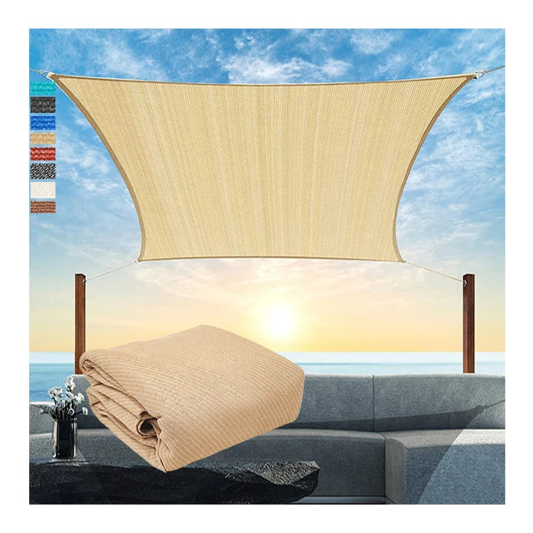 95% UV Block Canopy Windproof Roof Shade Sail Cloth Sun for Outdoor Patio Garden Backyard