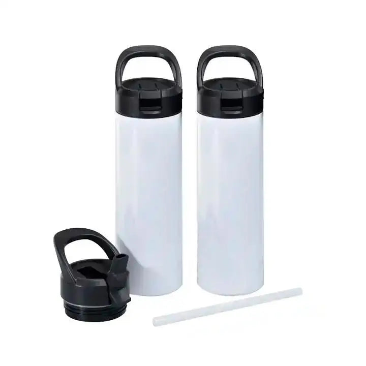 USA 20oz Stainless Steel Vacuum Insulated Straight Tumbler Sublimation Blank Sport Water Bottle with Screw Lid