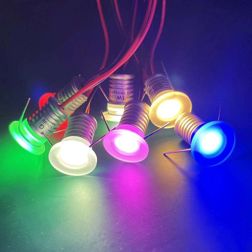 1W Super Mini LED Spotlight Indoor Recessed Ceiling Light 12V Adjustable LED Downlight  LED Spot Light