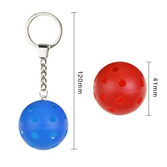 Mini Pickleball Key Chain Ball with Various Colors Portable Pickleball Key Chain
