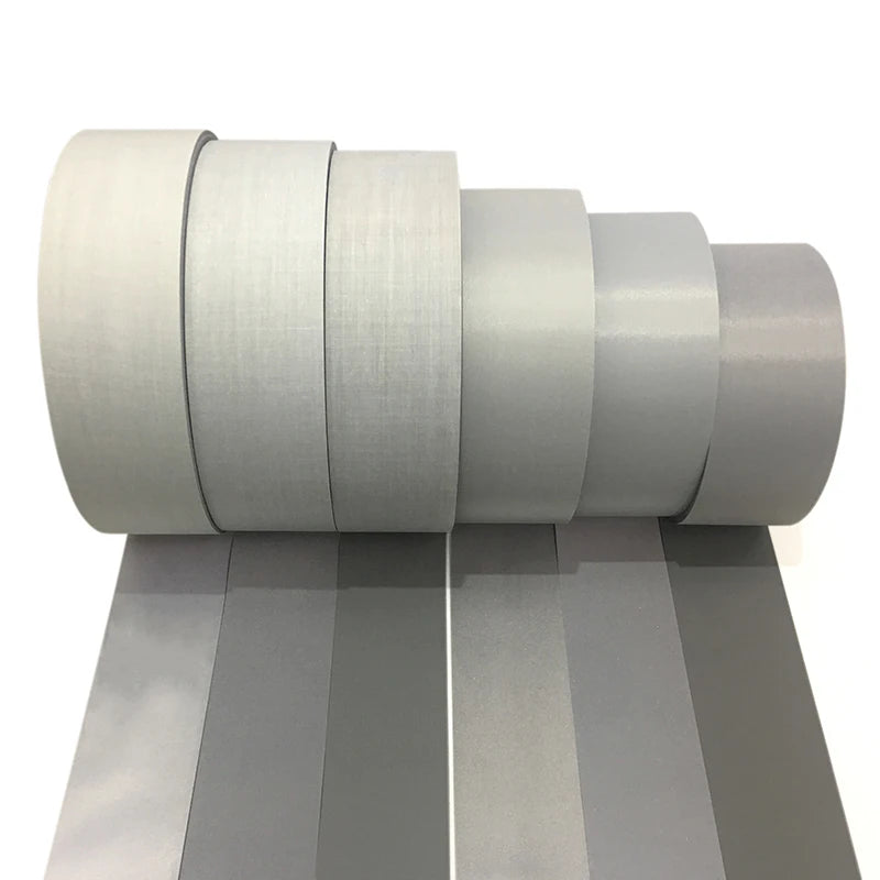 Popular Micro Glass Bead Reflective Fabric Tape EN20471 Certification Waterproof Washable Customizable Width for Reflective