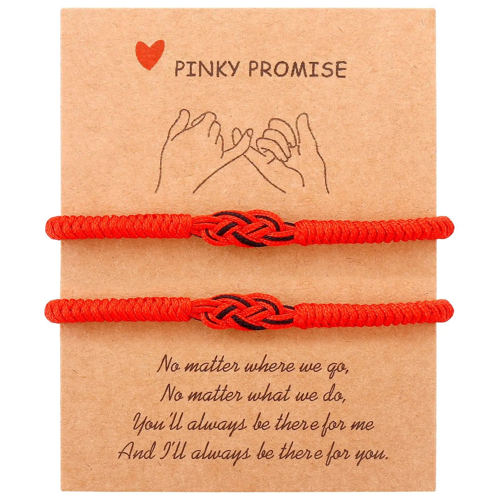 Creative Prayer Concentric Knotted Red Ropes Chain String Bracelets Matching Bracelets for Couples
