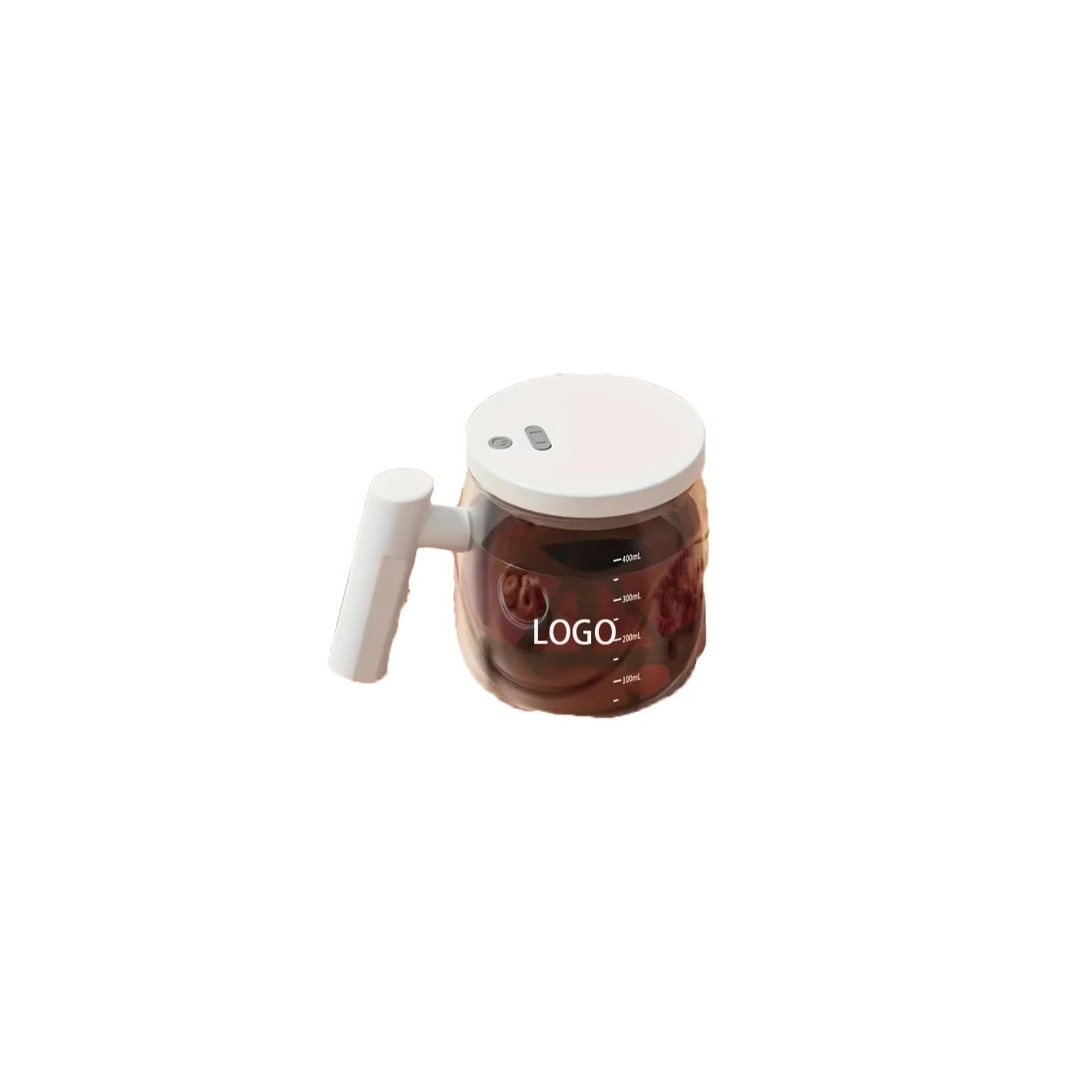 New Product 400ml Portable Electronic Self Stirring Glass Coffee Cup with Lid Suitable for Home and Office Use for Direct con