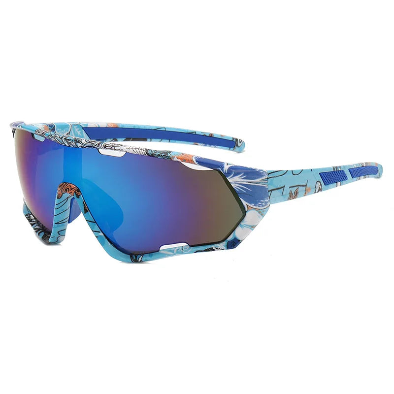 New Y2K Men's Outdoor Sports Sunglasses Windproof Bike Riding Sun Glasses with PC Frame for Female Cyclists