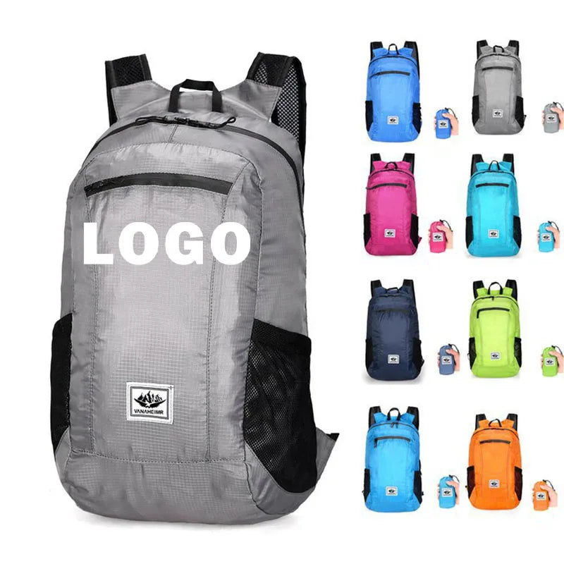 1pc Foldable Backpack Large Capacity Lightweight Sports Bag Suitable for Outdoor Activities Cycling Hiking Camping Travel