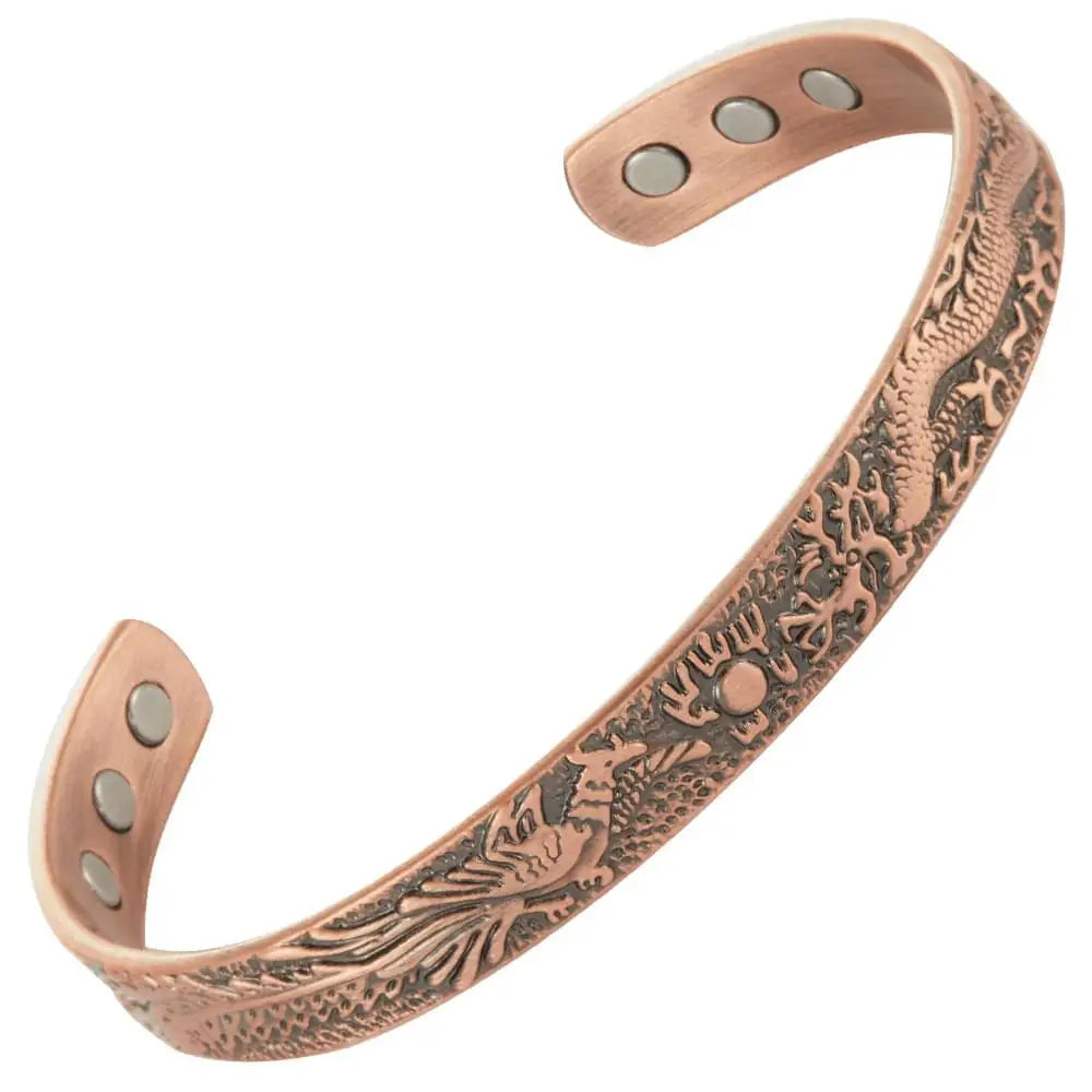 99.99% Solid Magnetic Healing Copper Bracelet Bangle Fashion Therapy Jewelry Gifts Magnetic Therapy Band