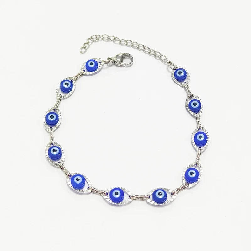 Stainless Steel Colorful Eveil evel Eye Bracelet Stainless Steel Devil Eye Bracelet for Women