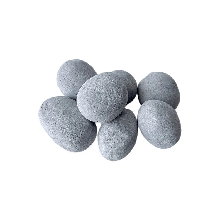 24pcs Assorted Ceramic Fiber Pebbles for Fireplace Accessories