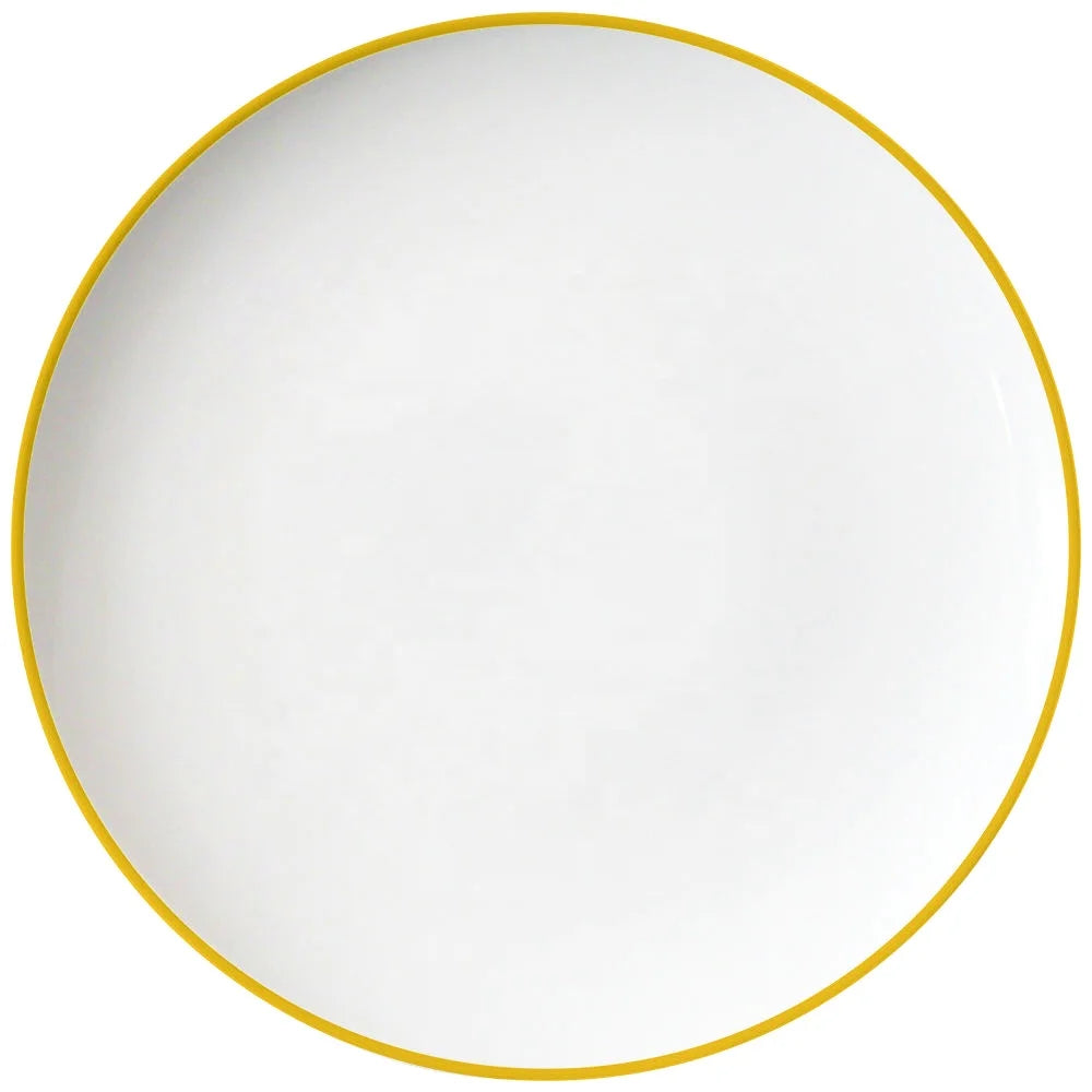Wholesale Bulk Bone China Ceramic Plates Dinnerware Set Gold Rim White Dishes for Household Restaurant Use for Wedding Dinner