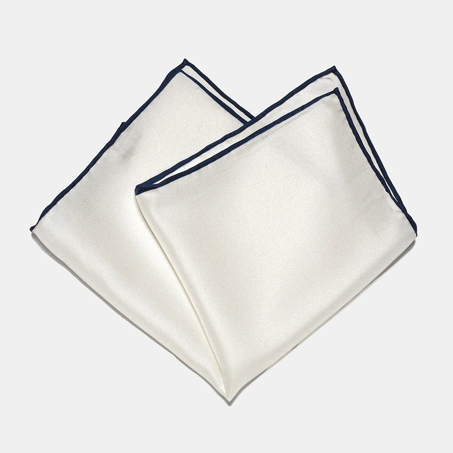 Hot Selling Fashion Silk Twill Handkerchief Scarves Customizable Hand Rolled Men's Pocket Square Quick Dry Breathable