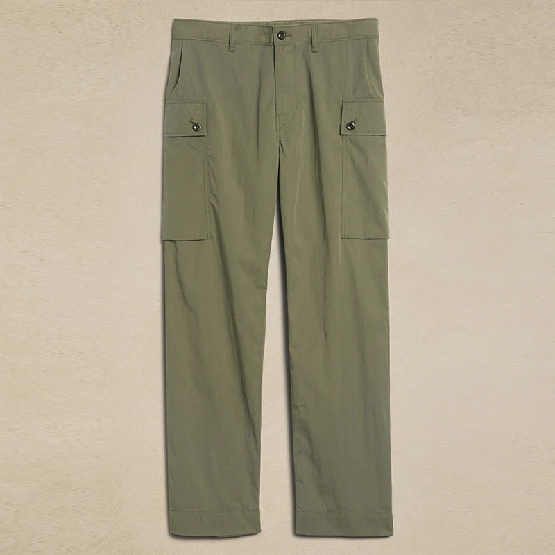Men's Pants Men's Overalls Cargo Casual Cotton Multi Pocket Baggy Work Stretch Cotton Relaxed-Fit Cargo Pant