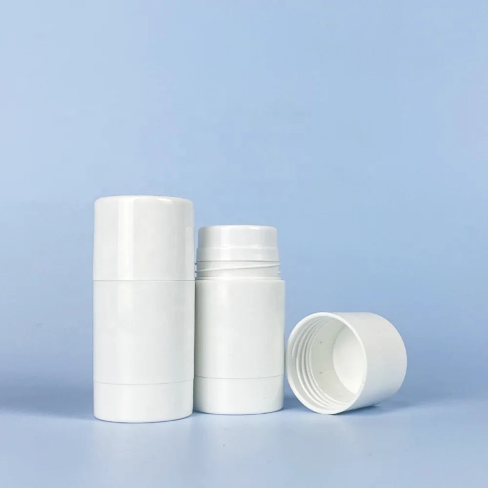 15ml ABS Plastic Refillable Deodorant Container Kraft Paper Easy-to-Carry Screen Printing Packages for Face Cream 15g Capacit