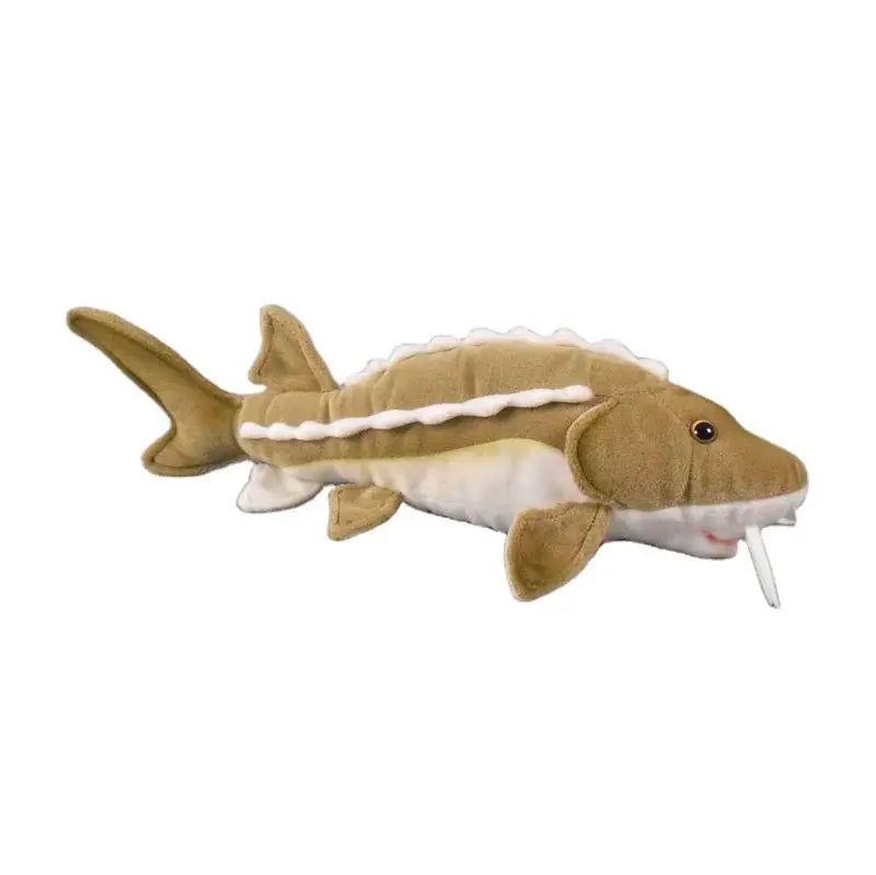 Greenmart Low MOQ Custom Long Sturgeon Stuffed Fish Plush Toys with Polyester PP Cotton Velboa Cute Fun Design