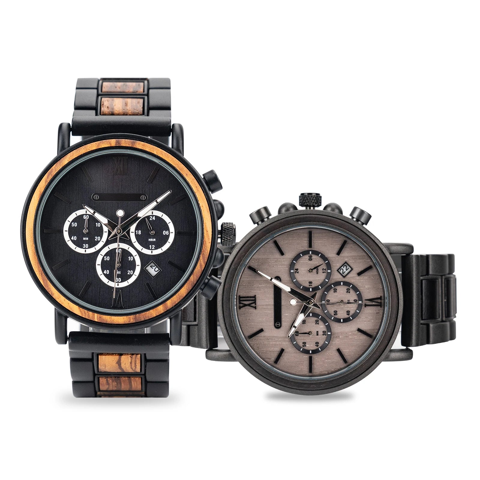 ESTY Men's Fashion Wood Wrist Watches Personalized Engraving New Style Hot Selling Quartz Movement Stainless Steel Direct Jap