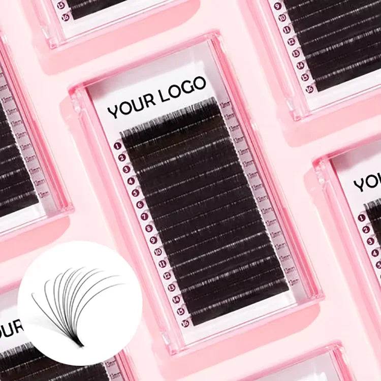 Yunhai Cashmere 0.03 0.05 0.07 0.20 Matte Black Individual Lash Extension Private Label Volume Faux Mink Eyelash Extensions