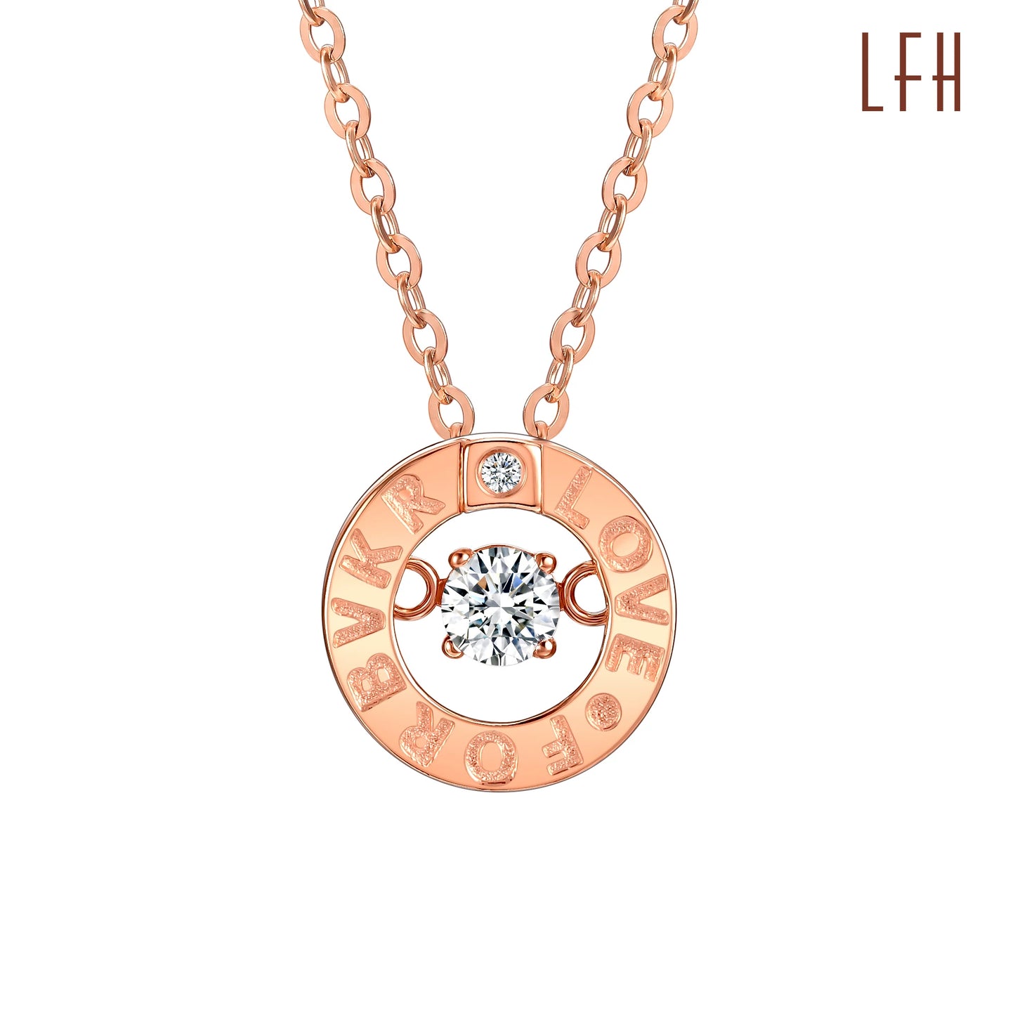 Classic Trendy Design 18k Real Gold Diamond Round Roman Numerals Pendant Necklace Women Jewelry 18k Gold Pure