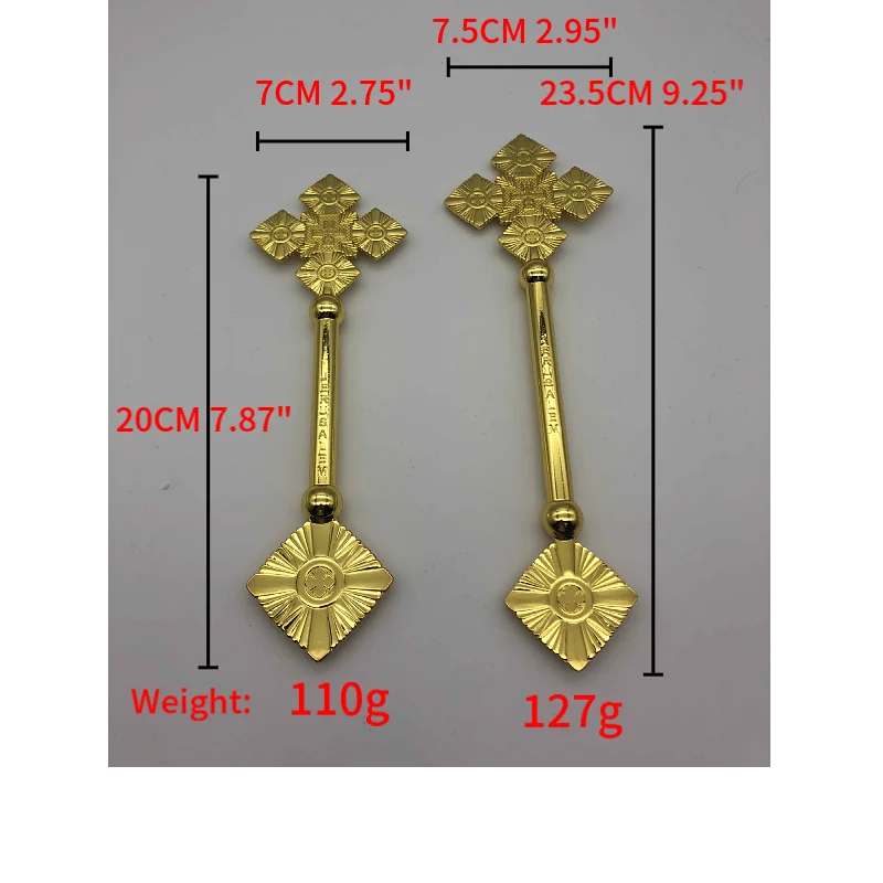 JERUSALEM Blessing Hand Cross Greek Orthodox Religious Cross for Church