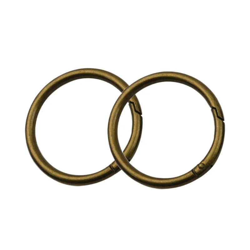 2 Inch Bronze Open Spring Ring 50mm Connecting Buckle Open Ring Luggage Hardware Accessories