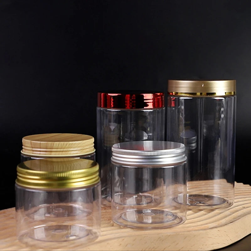 400g Food Grade PET Cosmetic Jar for Face Cream & Lotion Packaging with Screw Cap Lid and Screen Printing 100pcs