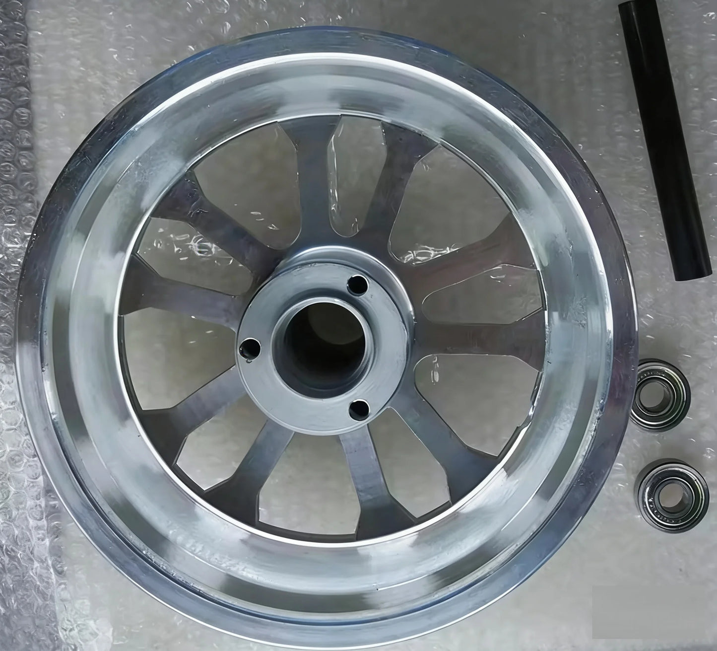 Pocket Bike Aluminum Wheel REAR 110/50-6.5 and FRONT 90/65-6.5 Front and Rear Hub for EleCTRIC SCOOTER 47cc 49cc 11INCH