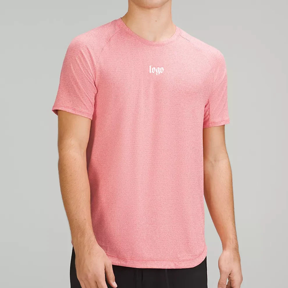 180g 7900 Custom Slim Fit Men's Slim Fit Training Workout Fitness Plain Gym 100% Cotton Sport T-Shirt