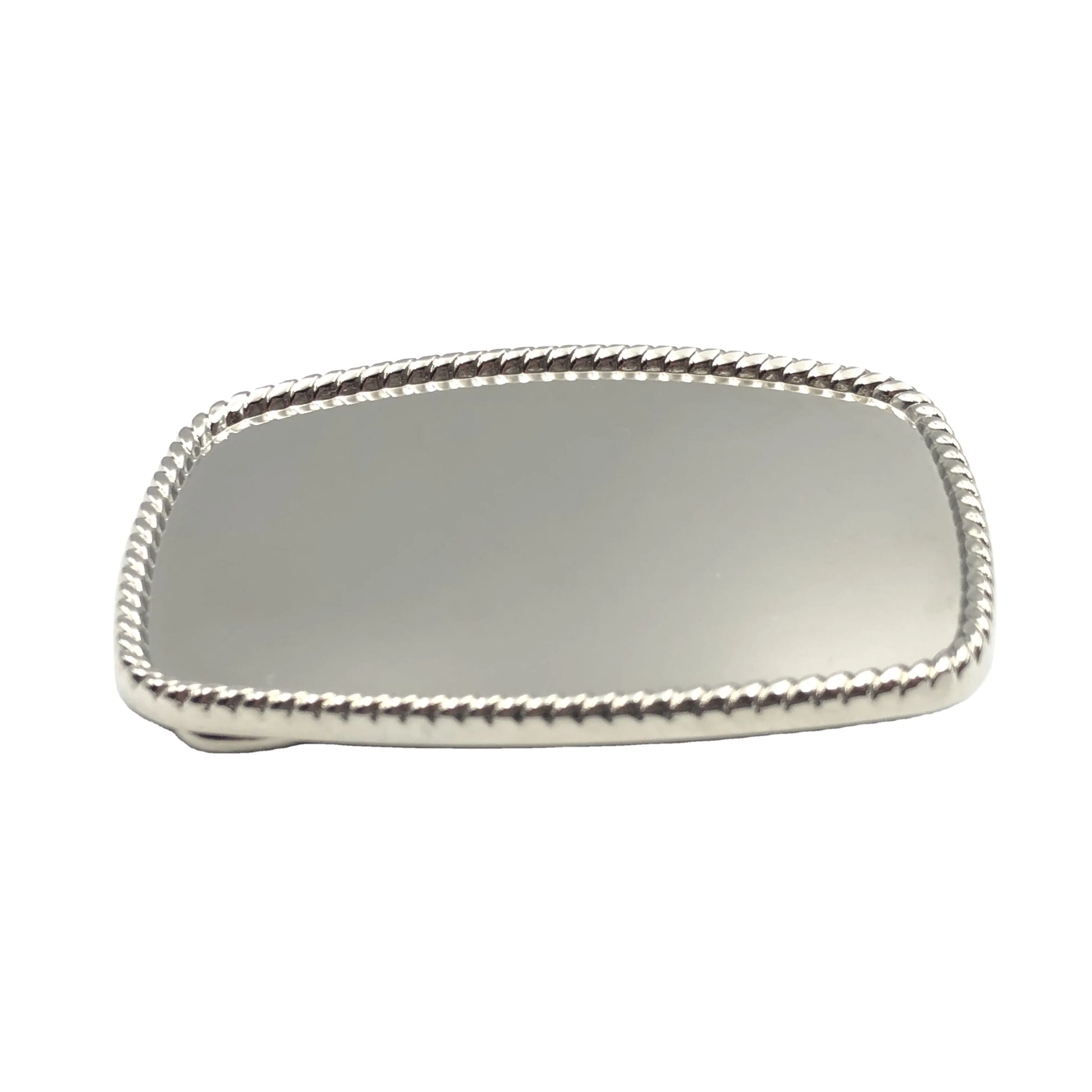New Trendy Custom Silver-Plated Metal Belt Buckle Modern Design Lightweight & Stylish for Personalized Accessories-SY Brand