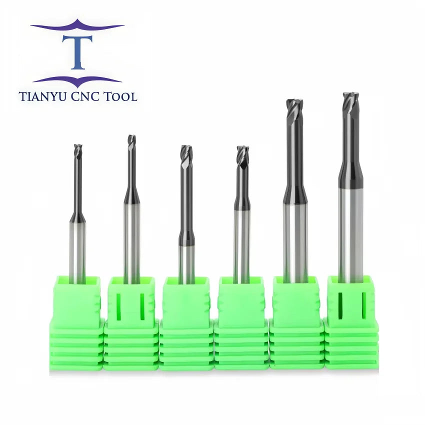 High Quality HRC55° Tungsten Carbide Long Neck Corner Radius Cutter Coated Tungsten Cobalt Alloy Radius Endmills