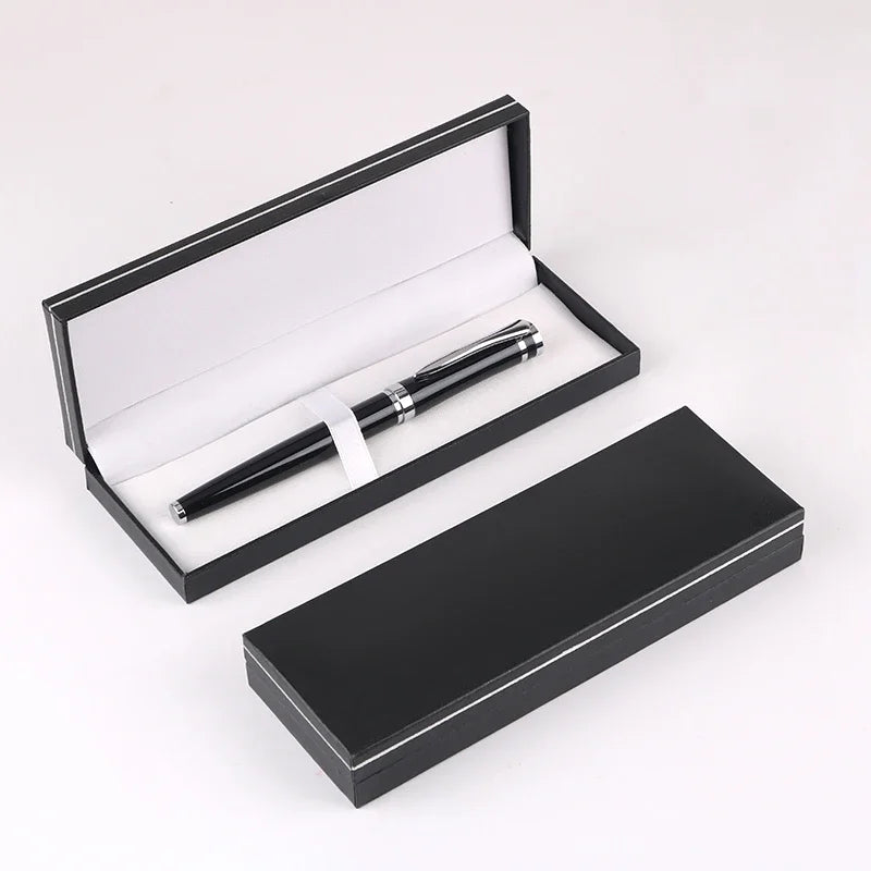 2025 Manufacturer Promotion Stationery White Red Blue Classic Ballpoint Roller Gel Pens Metal Pens Set with Custom logo