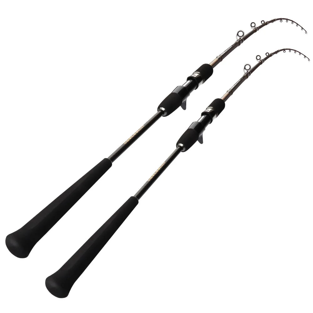 YOUME 1.98m Solid Tip Slow Jigging Rod Carbon Casting Fishing Rod LW100-350g