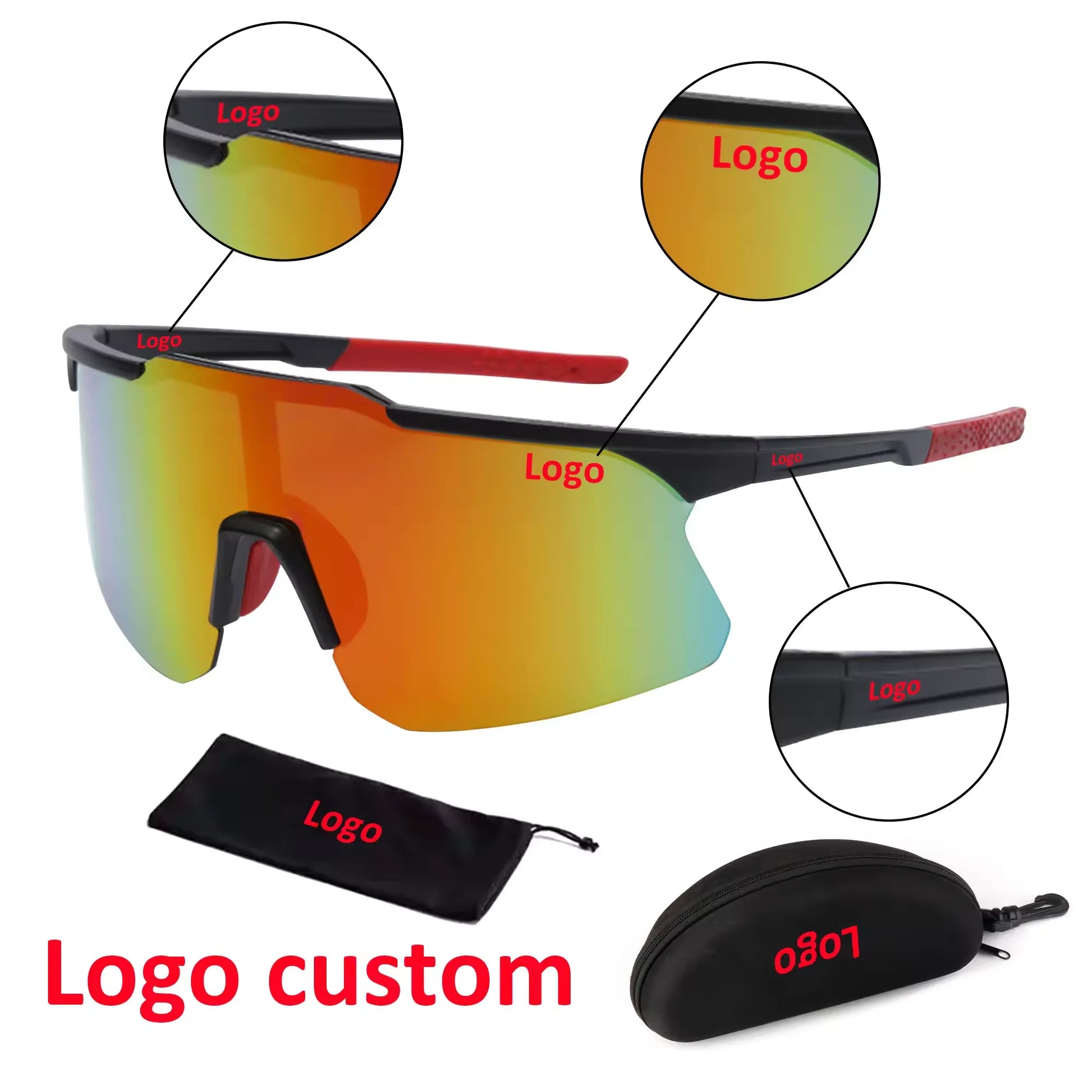 Lentes De Sol Sports Eyewear  Running Glasses Oversized Sport Windproof Sun Glasses Cycling Outdoor Men Sport Sunglasses for 