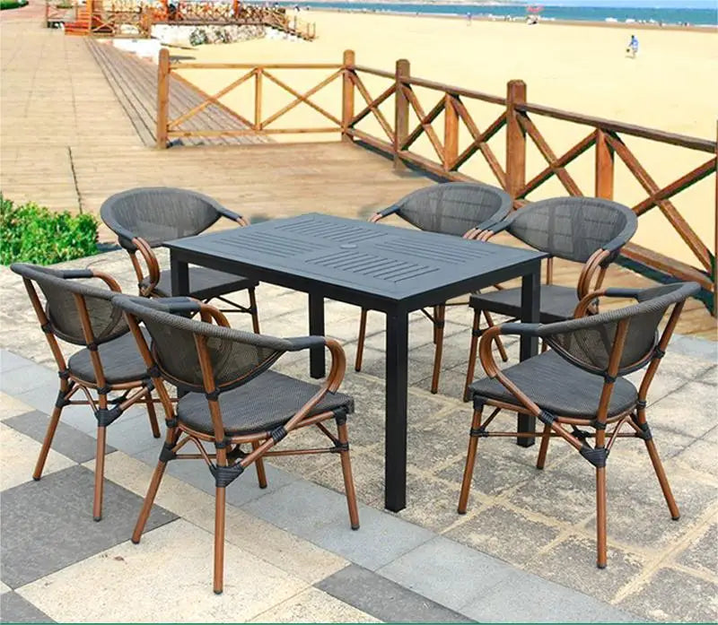 Cafe Hotel French Style Bistro Chairs Outside Patio Garden Chair Terrace Restaurant Dining Chair