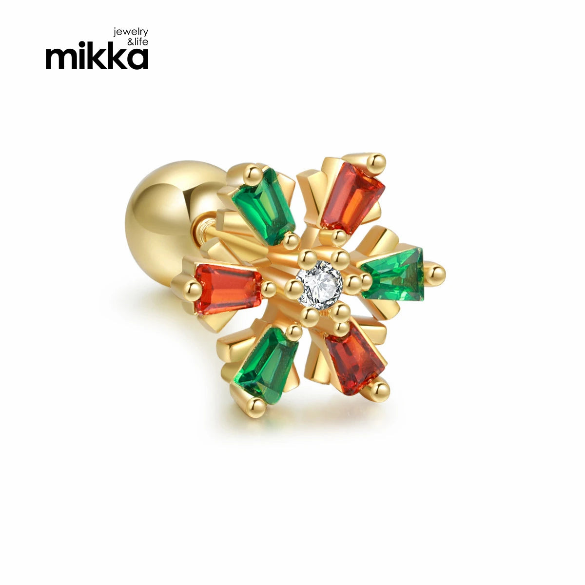 High Quality Multi Color Rhinestones Earrings Flower Stud Earrings Wholesale