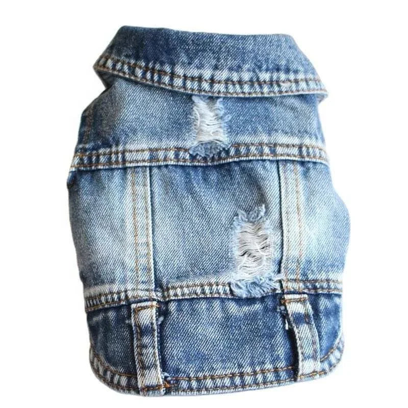 Wholesale Pet Apparel Fashion Clothes for Dogs Denim Jacket Cat Puppy Clothes Jean Jacket Pet Clothing Dog Sweater Outfits
