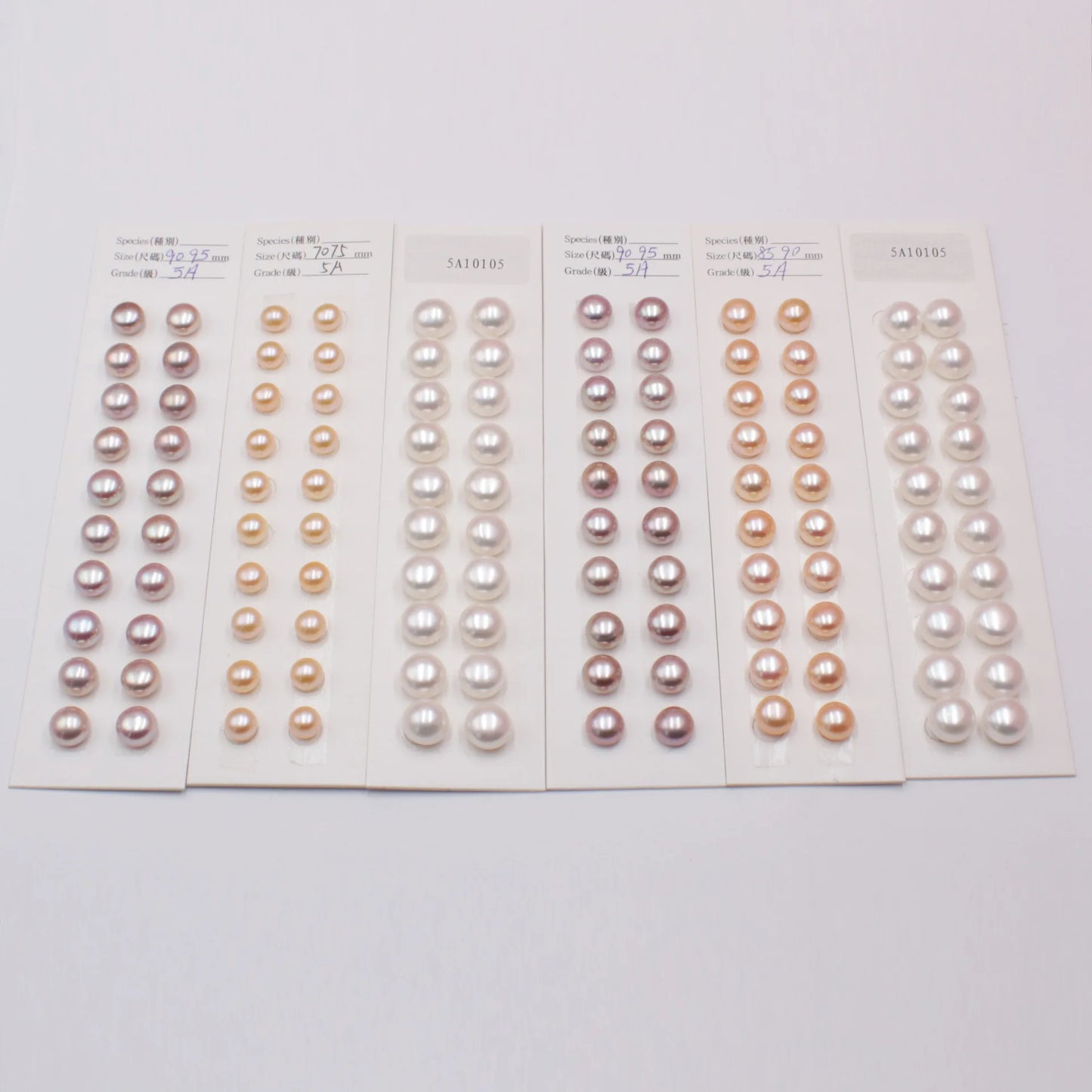 Wholesale 5A High Luster White Natural Freshwater Loose Button Pearls 5-10mm Beads Third Party Certified for Jewelry Making
