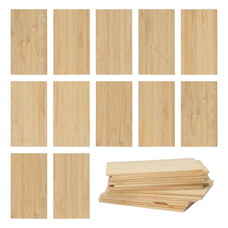 Factory Directly Supplies DIY OEM Printing or Laser Engraving Logo Wooden Card Bamboo Business Card