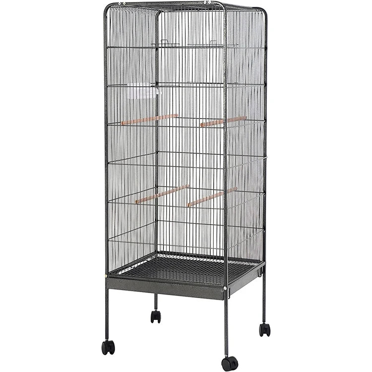 146cm Tall Two Doors Metal Big Size Large Bird Cages for Pet Parrot House Cages Bird Breeding Cage