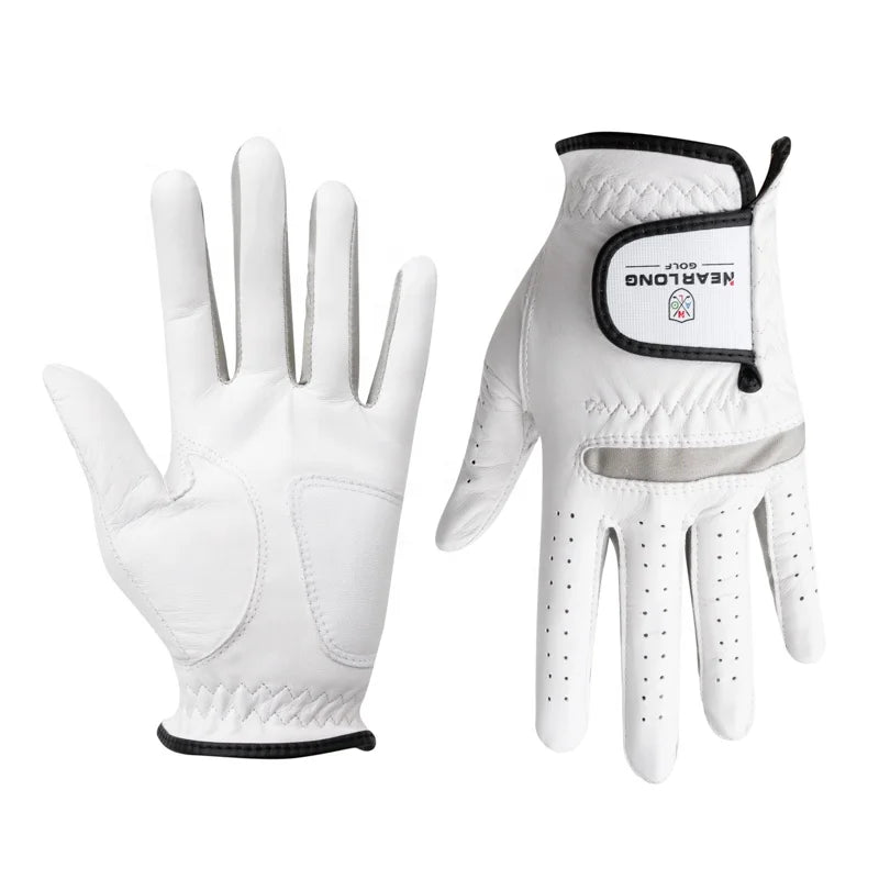 Premium Quality Custom Logo Cabretta Leather Golf Gloves for Men for Sports and Outdoor Activities