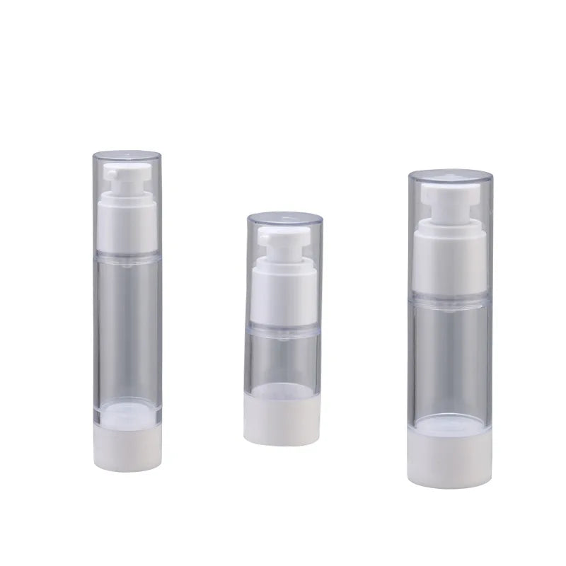 For Clear Airless Pump Fine Mist Spray Bottle 15ml 30ml 50ml 80ml 100ml 120ml Continuous Spray for Shampoo and Blush