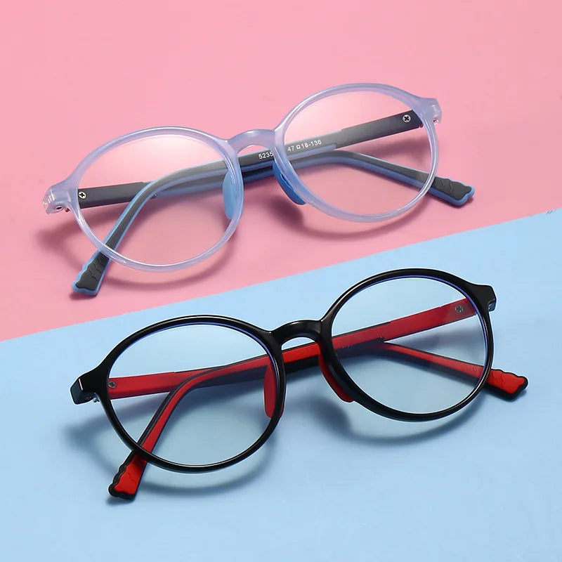 Children Comfortable TR90 Silicone Optical Kids Eyeglasses in Stock