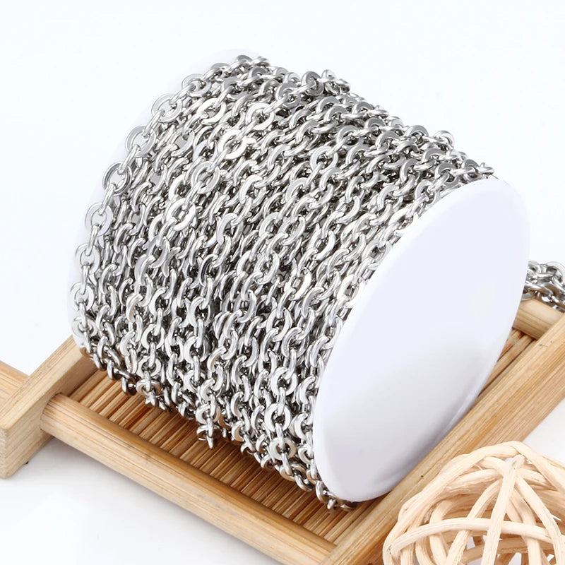 Hot Sales Stainless Steel Jewelry Making Supplies DIY Necklace and Bracelet Thick Chains Used for Making Body Chains