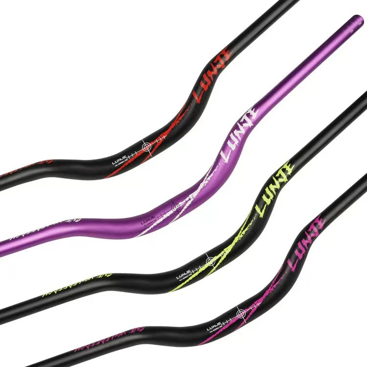 LUNJE Mountain Bike Swallow Handlebar Aluminum Alloy 31.8 780mm Rise 25 55mm Handle bar for Cycle