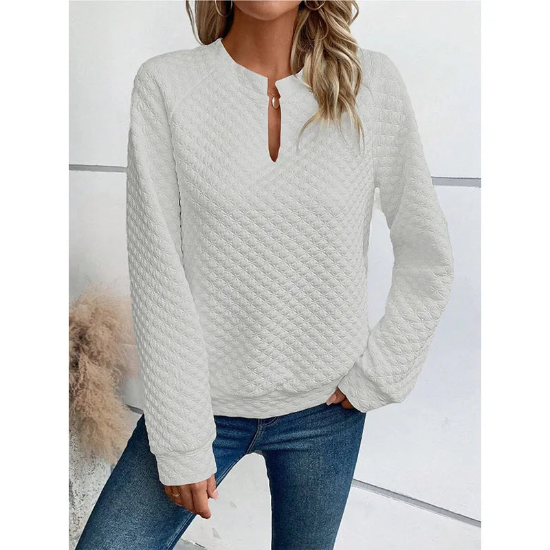 RNSHANGER Casual Loose Sweatshirts for Women Fashion Long Sleeve Sweatshirt Streetwear Pullovers Vintage Female Top