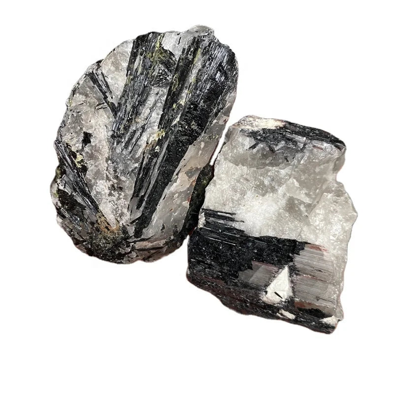 Wholesale Raw Crystal Stone Natural Rough Black Rutile Quartz Tourmaline Stone