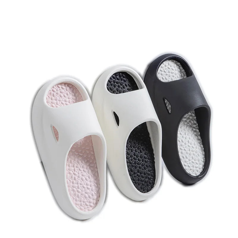 Cloud Sense Summer Home Massage Sandals Men Women Open-Toe Flip-Flops Cushioning Light Feature Anti-slip EVA Bathroom slipper