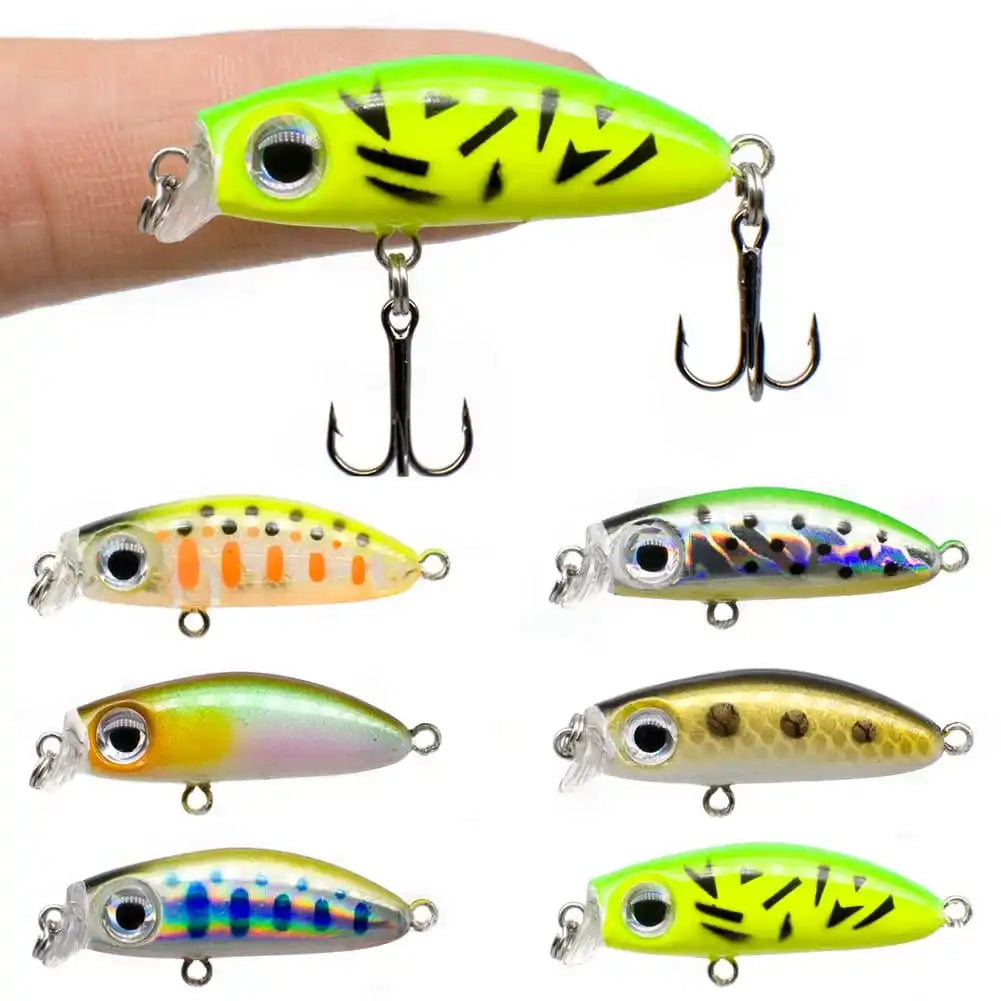 42MM-3.1G Wholesale Artificial Bait Saltwater Freshwater Trout Slow Sinking Hard Minnow Fishing Lures